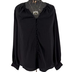 NWOT Nine West Black Blouse
